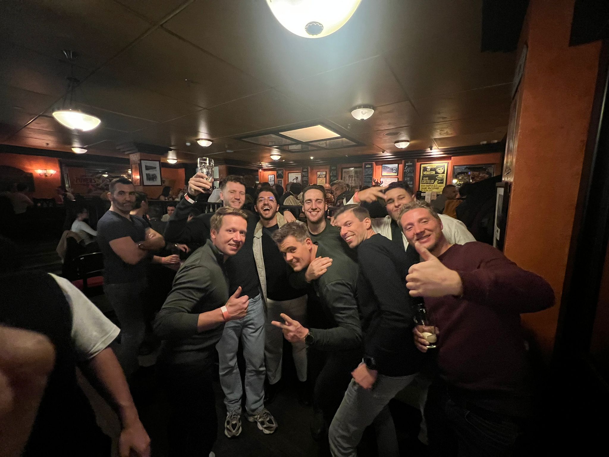 Friends meeting the group on May 13