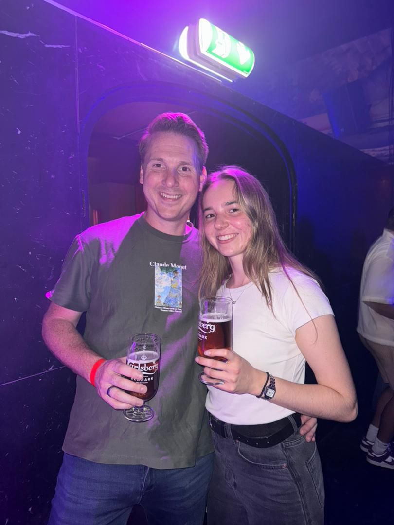 Friends sharing a night out together on May 30